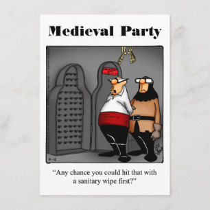 Funny Medieval Party-uitnodigingen Kaart