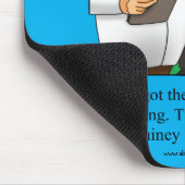Funny Medische Werkplek Humor Mousepad Muismat (Hoek)