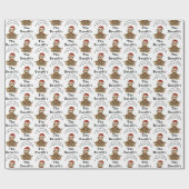 Funny Meditating Sloth met kerstlampjes Cadeaupapier (Vlak)