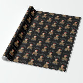 Funny Meditating Sloth met kerstlampjes Cadeaupapier (Uitgerold)