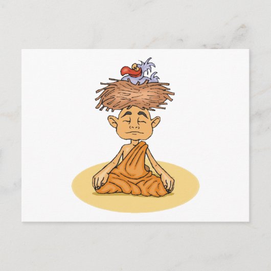 Funny Meditation Briefkaart (Voorkant)