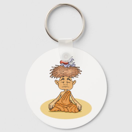 Funny Meditation Sleutelhanger (Voorkant)