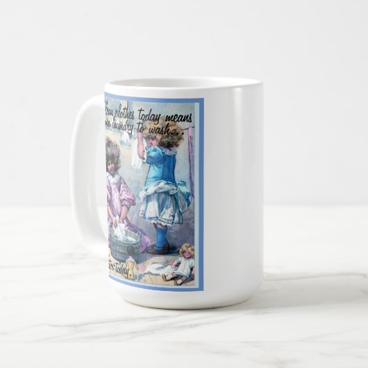 Funny Meer Wasserij Vandaag Mok (Voorkant links)