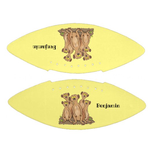 Funny meerkat cartoon illustratie american football (Panelen)