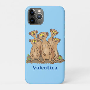 Funny meerkat cartoon illustratie Case-Mate iPhone case