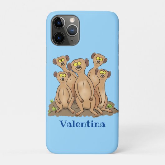 Funny meerkat cartoon illustratie Case-Mate iPhone case (Achterkant)