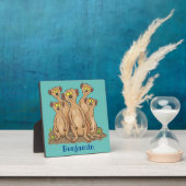 Funny meerkat cartoon illustratie fotoplaat (Insitu)