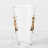 Funny meerkat cartoon illustratie glas (Links)