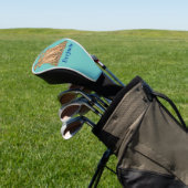 Funny meerkat cartoon illustratie golfheadcover (Insitu)