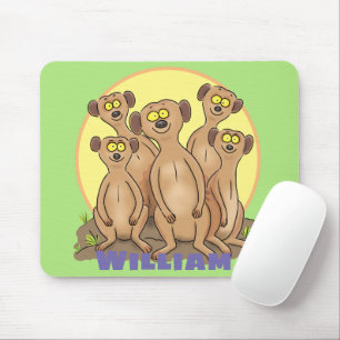 Funny meerkat cartoon illustratie muismat