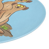 Funny meerkat cartoon illustratie snijplank (Hoek)