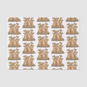 Funny meerkat cartoon illustratie tissuepapier