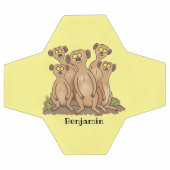 Funny meerkat cartoon illustratie voetbal (Enkel)