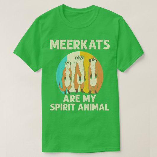Funny Meerkat Gift Kinder Mannen Vrouwen koelen in T-shirt (Design voorkant)