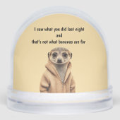 Funny Meerkat Sneeuwbol (Voorkant)