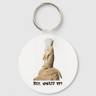 Funny Meerkat staat op het punt Sleutelhanger