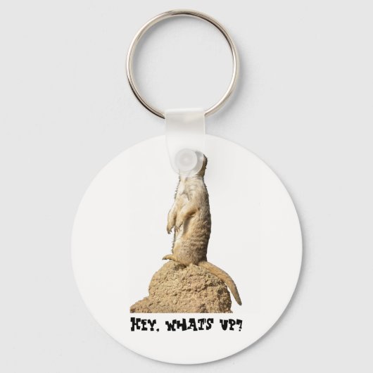 Funny Meerkat staat op het punt Sleutelhanger (Voorkant)