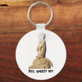 Funny Meerkat staat op het punt Sleutelhanger (Voorkant)