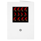 Funny Meerkat zit onder paraplu, Birthday Kaart (Achterkant)