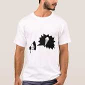 Funny Megaphone I Scream Ice Cream Cloud Shirt (Voorkant)