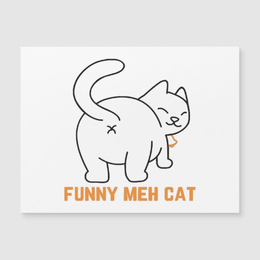 Funny Meh Cat (Voorkant)