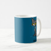 Funny Meh Cat Gift For Cat Lovers Koffiemok (Voorkant rechts)