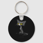 Funny Meh Cat Gift For Cat Lovers  Sleutelhanger (Voorkant)