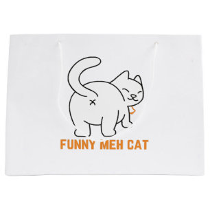 Funny Meh Cat Groot Cadeauzakje