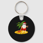 Funny Mele Kalikimaka Aloha Christmas Hawaiian San Sleutelhanger (Voorkant)