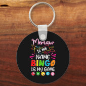 Funny Memaw Is My Name Bingo Is My Game, Bingo Lov Sleutelhanger (Voorkant)