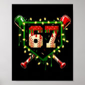 Funny Meme 67 Christmas Baseball Ice Cream Men Boy Poster (Voorkant)