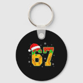 Funny Meme 67 Christmas Baseball Ice Cream Men Boy Sleutelhanger (Voorkant)