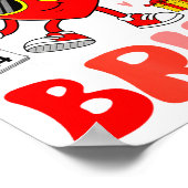 Funny Meme 67 Six Seven Bruh Valentine Heart Toddl Poster (Hoek)