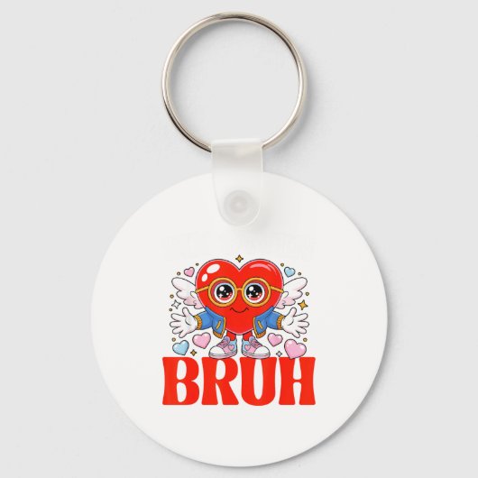 Funny Meme 67 Six Seven Bruh Valentine Heart Women Sleutelhanger (Voorkant)