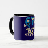 funny meme 6 7 mok (Voorkant links)