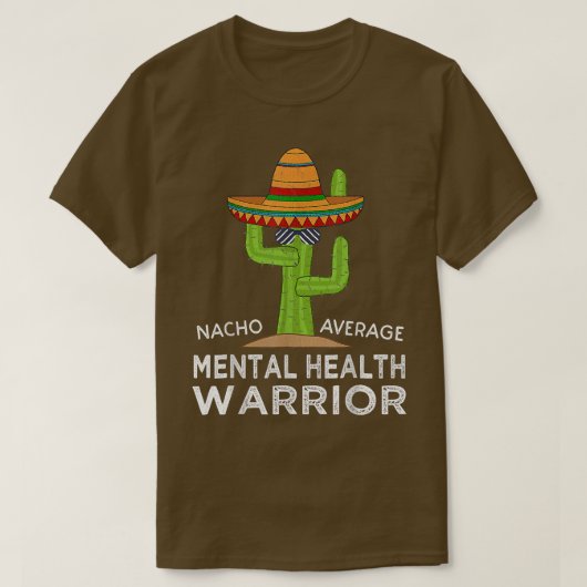 Funny Meme Awareness Mental Health Warrior 1370 T-shirt (Design voorkant)