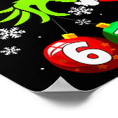 Funny Meme Bruh 6-7 Matching Family Christmas Six  Poster (Hoek)