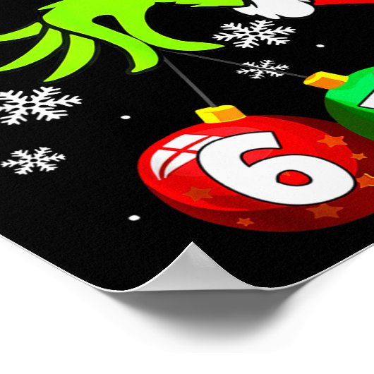 Funny Meme Bruh 6-7 Matching Family Christmas Six Poster (Hoek)