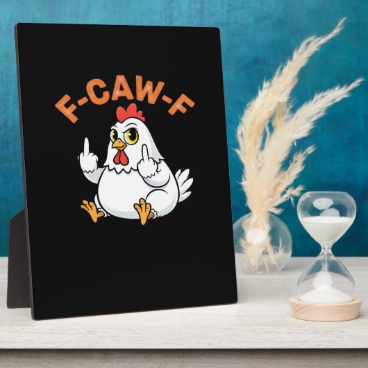 Funny Meme F-Caw-F Chicken Fotoplaat (Zijkant)