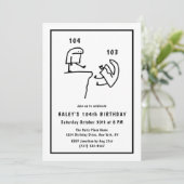 Funny Meme Humor Eenvoudig Wit 104e Verjaardag Kaart (Staand voorkant)