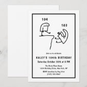 Funny Meme Humor Eenvoudig Wit 104e Verjaardag Kaart (Voorkant / Achterkant)