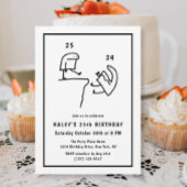 Funny Meme Humor Eenvoudig Zwart Wit 34e Verjaarda Kaart