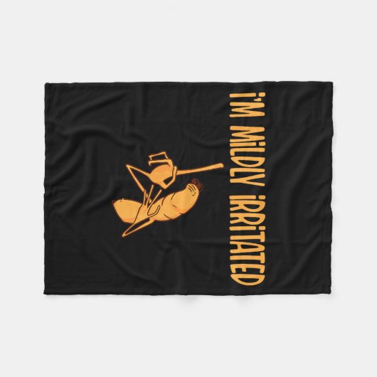 Funny Meme I'm Mildly Irritated Marcus The Worm Sa Fleece Deken (Voorkant (Horizontaal))