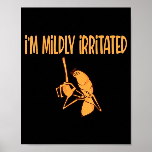 Funny Meme I'm Mildly Irritated Marcus The Worm Sa Poster (Voorkant)