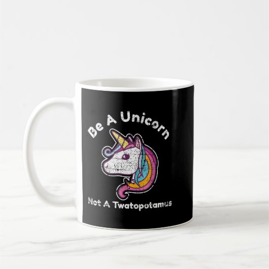 Funny Meme is een unicorn, geen Twatopotamus Koffiemok (Links)
