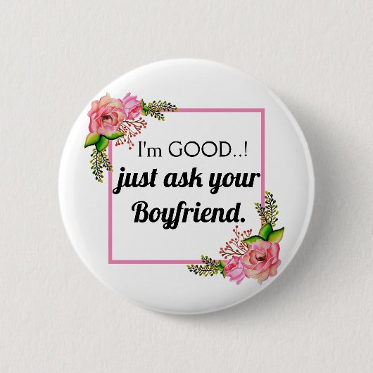 Funny Meme Naughty Girl Bad Humor Novelty Ronde Button 5,7 Cm (Voorkant)
