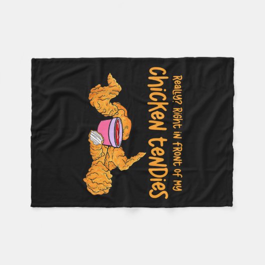 Funny Meme Really Right In Front Of My Chicken Ten Fleece Deken (Voorkant (Horizontaal))