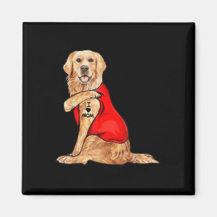 Funny Meme Schattige Dog I Love Mom Tattoo Gift Mo Magneet