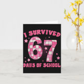 Funny Meme Six Seven Teacher I Survived 67 Days Of Kaart (Gele Bloem)