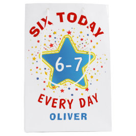 Funny Meme Six Today 6-7 Every Day Birthday Kid's  Medium Cadeauzakje